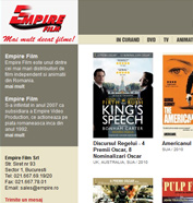 web design, modul de administrare site, optimizare site - Empire Film