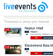 corporate id, web design, modul de administrare site, optimizare site - Live Events