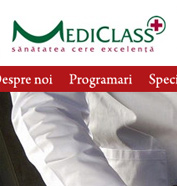 corporate id, web design, modul de administrare site, optimizare site - MediClass