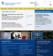 web design, modul de administrare site, optimizare site - PRAS Consulting