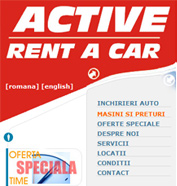 web design, modul de administrare site, optimizare site - Active Rent a Car