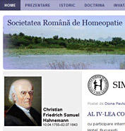 web design, cms pe platforma wordpress - Societarea Română de Homeopatie