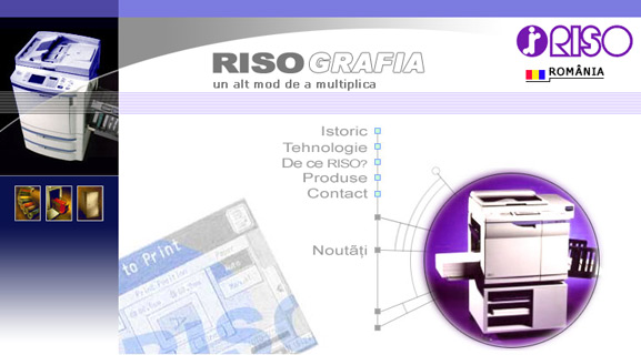Prima pagină a site-ului web riso.ro