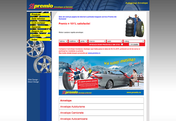 Prima pagină a web site-ului autogroup.ro