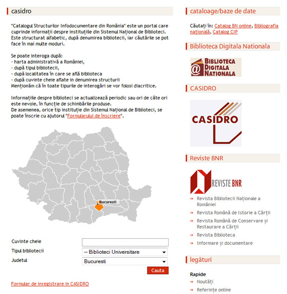 Modish tornado Puzzled Creare portal : Biblioteca Națională a României, web design, modul de  administrare site, optimizare site