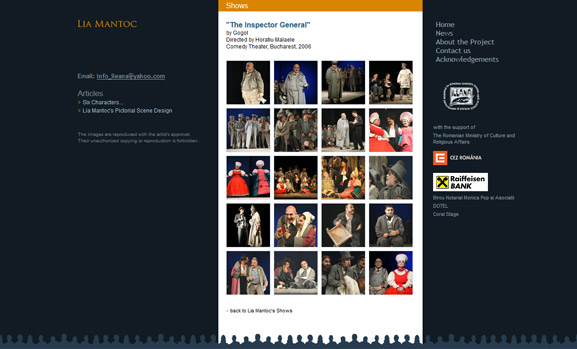 Galeria foto din site-ul web romanian-scene-designers.org